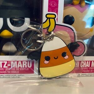 Em & Sprout Halloween mystery box candy corn keychain